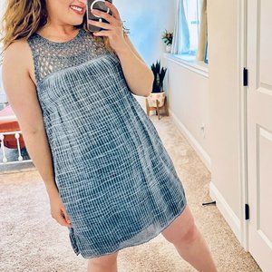 Anthropologie Pilcro Macrame Dress M